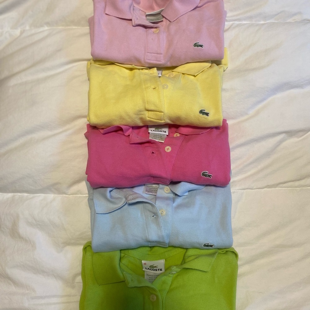 Lot of Women’s Lacoste Polo Shirts